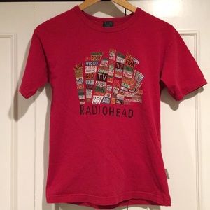 Vintage Radiohead concert t-shirt